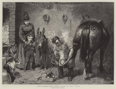 Misgivings, His First Visit to the Forge by John Charlton